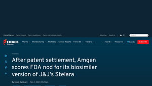 Amgen - Wezlana (Biosimilar to Stelara)