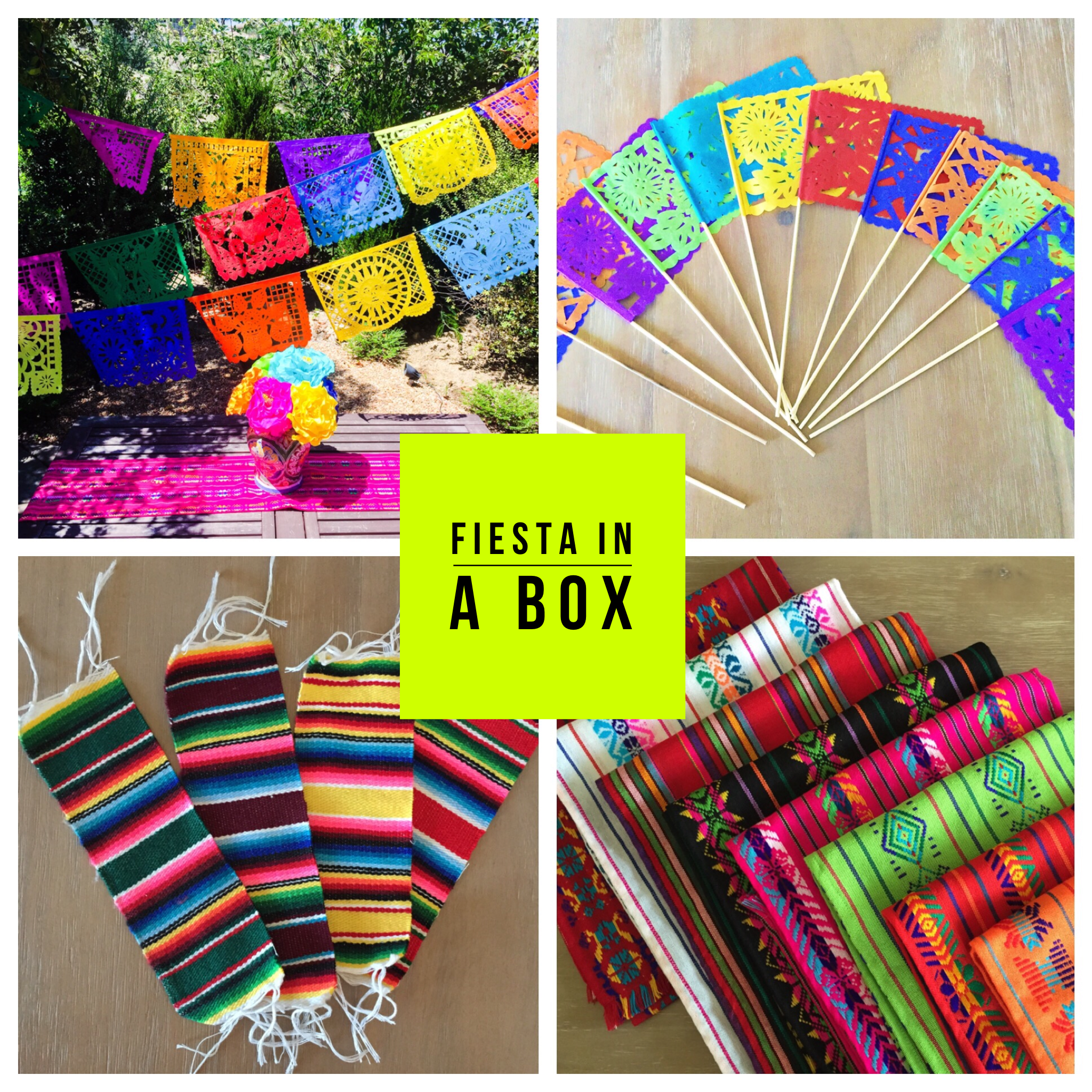 A stock image illustrating fiesta party supplies concepts