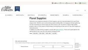 FiftyFlowers - Wholesale Floral Supplies