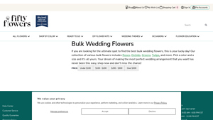 FiftyFlowers - Bulk Wedding Flowers Collection