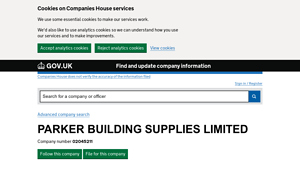 Parker Building Supplies - Company Information