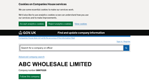 Find and Update - Wholesale Food and Beverages