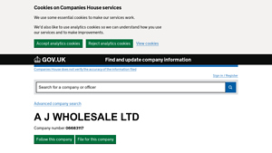 Find and Update - Wholesale Food and Beverages