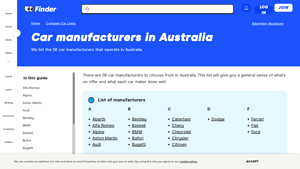 Car Manufacturers - Key Models and Features