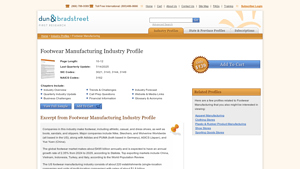 First Research - Footwear Manufacturing