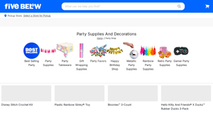 Five Below - Party Supplies