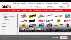 Floor & Decor - Installation Materials
