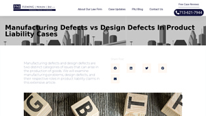 FNJ Law - Manufacturing Defect Insights