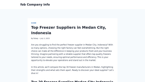 En - Various Types of Freezers