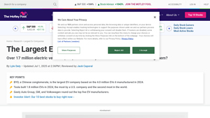 EV Leaders - Top Companies of 2025