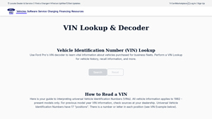 Ford Pro - VIN Decoder