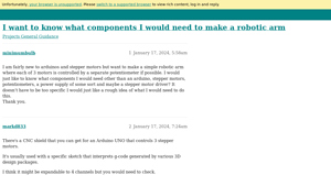Arduino - Robotic Arm Components