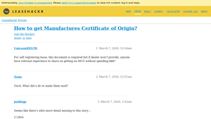 MCO - Essential for Lease Registration