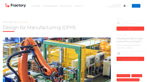 Fractory - Design for Manufacturing