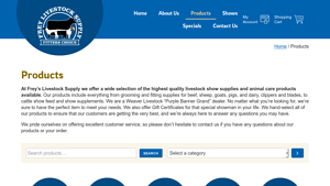 Frey's Livestock Supply - Livestock Show Supplies