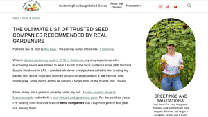 Trusted Seed Companies - Recommended by Real Gardeners