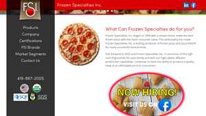Frozen Specialties - Frozen Pizza & Pizza Bites®