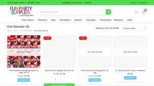 One Direction - Party Supplies