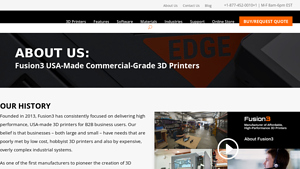 Fusion3 - Commercial-Grade 3D Printers