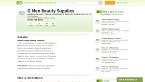 G Men Beauty Supplies - Barber & Salon Equipment