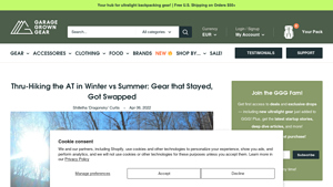 Garage Grown Gear - Thru-Hiker Essentials