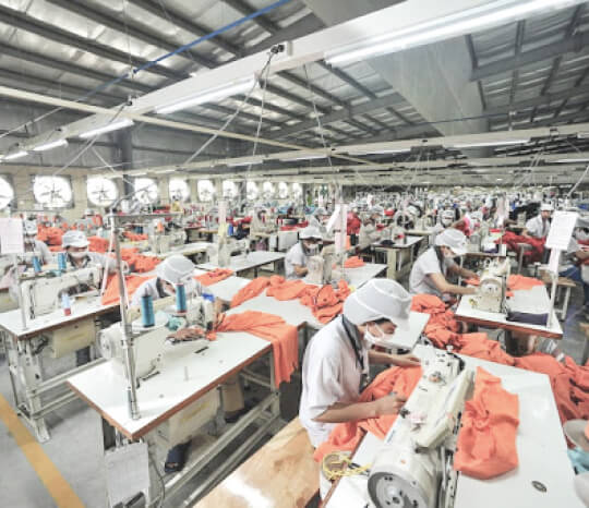 A stock image illustrating garment manufacturer in china concepts
