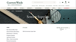 Garrett Wade - Top-Quality Sewing Tools