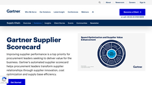 Gartner - Supplier Scorecard