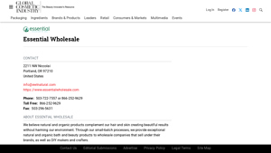 Essential Wholesale - Organic Bath & Beauty Products