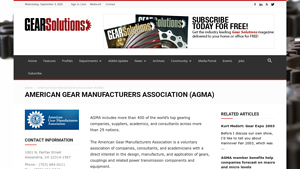 AGMA - Gear Design & Manufacturing Solutions
