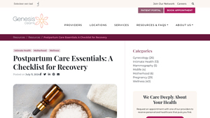 Genesis OBGYN - Postpartum Essentials