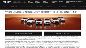 Genesis - 2024 Vehicle Lineup