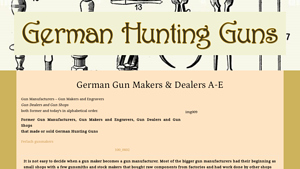 German Hunting Guns - Key Features and Options