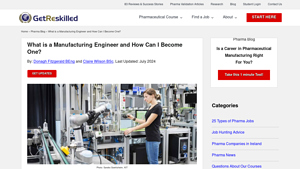 Get Reskilled - Manufacturing Engineer Training