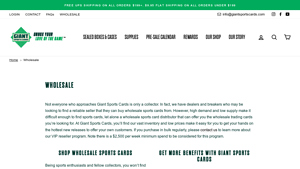 Giant Sports Cards - Wholesale Sports Cards