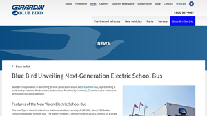 Blue Bird - Next-Gen Vision Electric School Bus