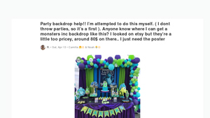 Glowing - Monsters Inc Backdrop Poster