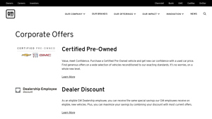 GM - Corporate Offers and Discounts