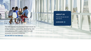 GM Supplier - Economic Inclusion Initiatives