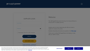 GM SupplyPower - Supplier Portal