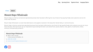 Mount Hope Wholesale - Bulk Food Distributor