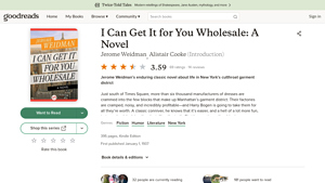 Goodreads - I Can Get It for You Wholesale