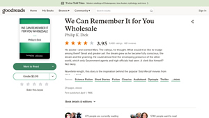 Goodreads - We Can Remember It for You Wholesale