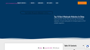 Gorto Freight - Top Wholesale Websites in China