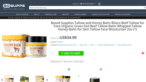 Bilxco - Organic Grass Fed Beef Tallow & Honey Balm