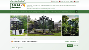Gothic Arch Greenhouses - Custom Luxury Greenhouses