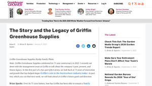 Griffin Greenhouse Supplies - Innovative Growing Solutions