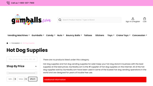 Gumballs.com - Hot Dog Vending Supplies
