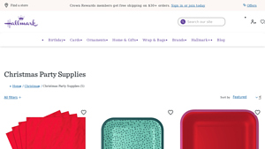 Hallmark - Solid Red Cocktail Napkins