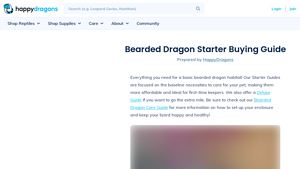 Happy Dragons - Bearded Dragon Habitat Essentials
